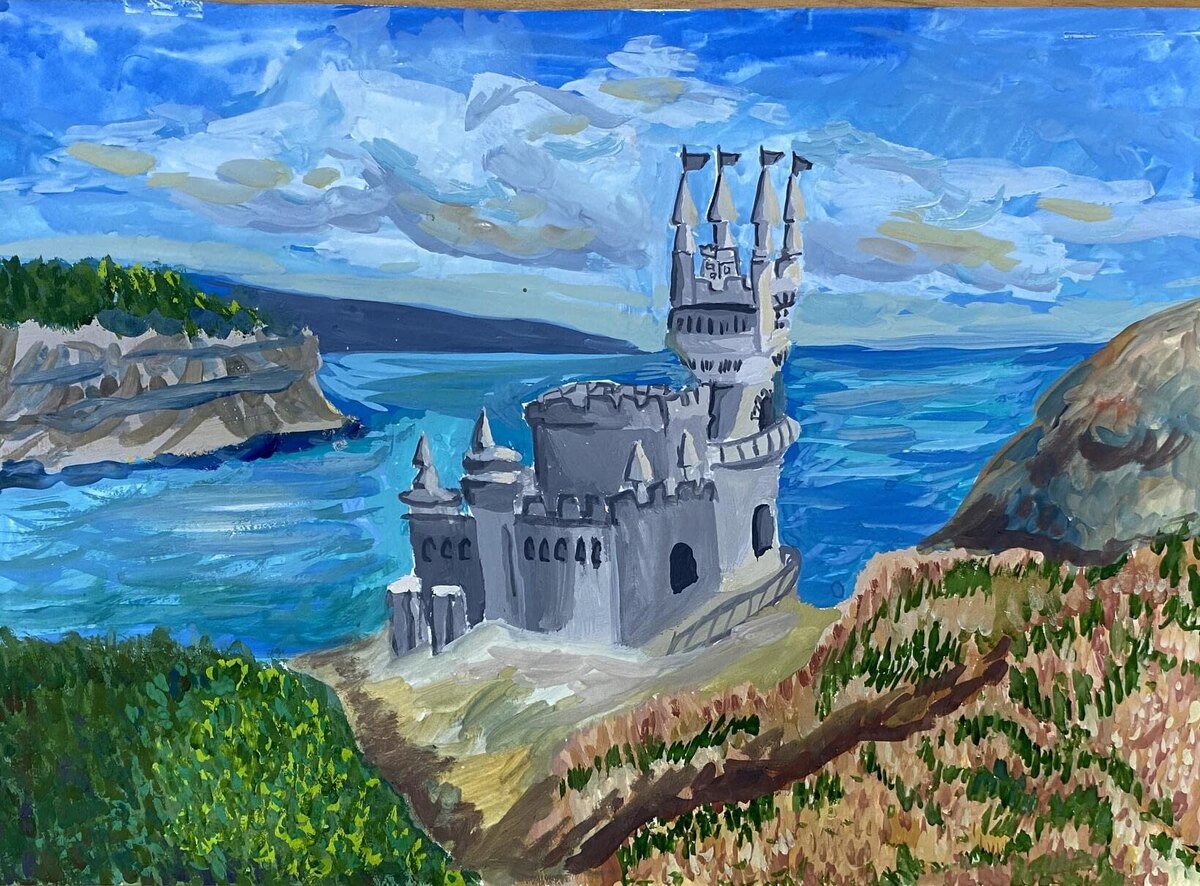 Рисунок участника Всероссийского конкурса «Место в России, где я мечтаю побывать» // Фото с сайта Национального туроператора Алеан