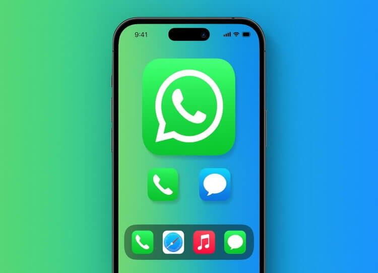    Делаем WhatsApp приложением по умолчанию для звонков и сообщений на iPhone. Изображение создано нейросетью ChatGPT