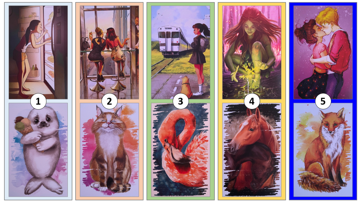 10 случайных карт (колоды МАК AVATAR и «ЛЮБОВЬ К СЕБЕ»). Коллаж мой