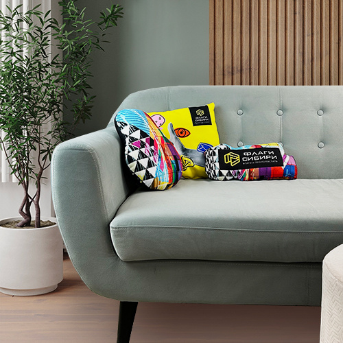 Брендированные подушки простой формы или в форме логотипа