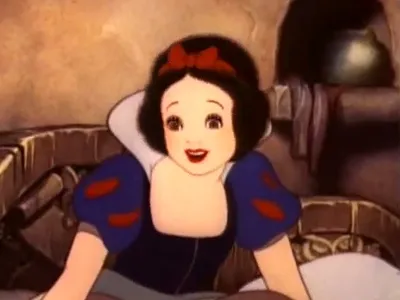 Скриншот из мультфильма «Белоснежка и семь гномов» производства Disney, 1958 года