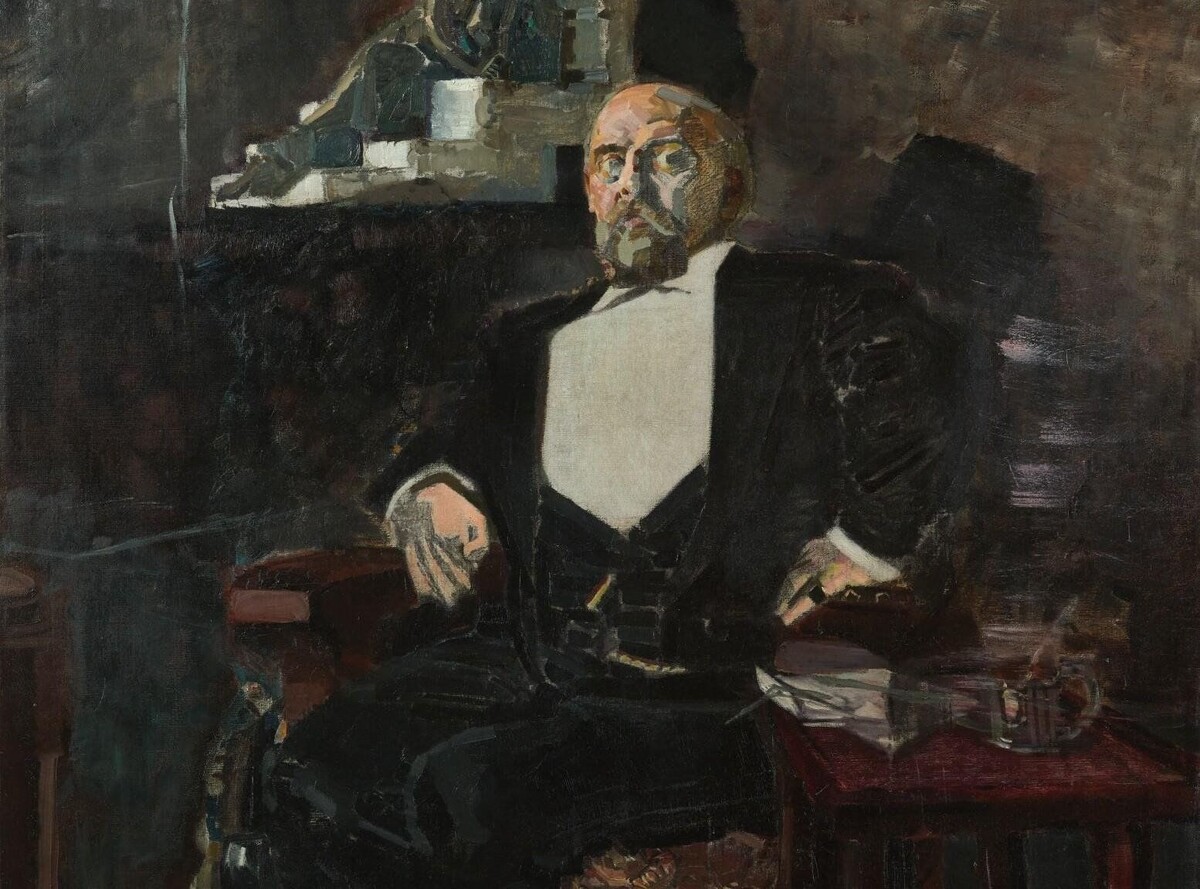 Михаил Врубель портрет Саввы Мамонтова, 1897г