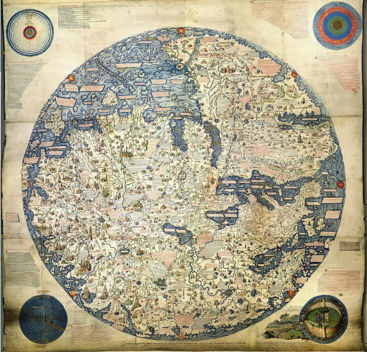Карта Фра Мауро 1450 г
