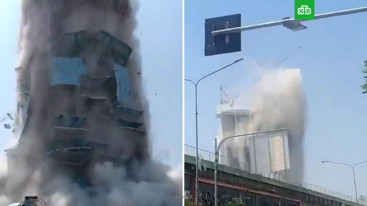    Обрушение строящейся высотки в Бангкоке сняли на видео