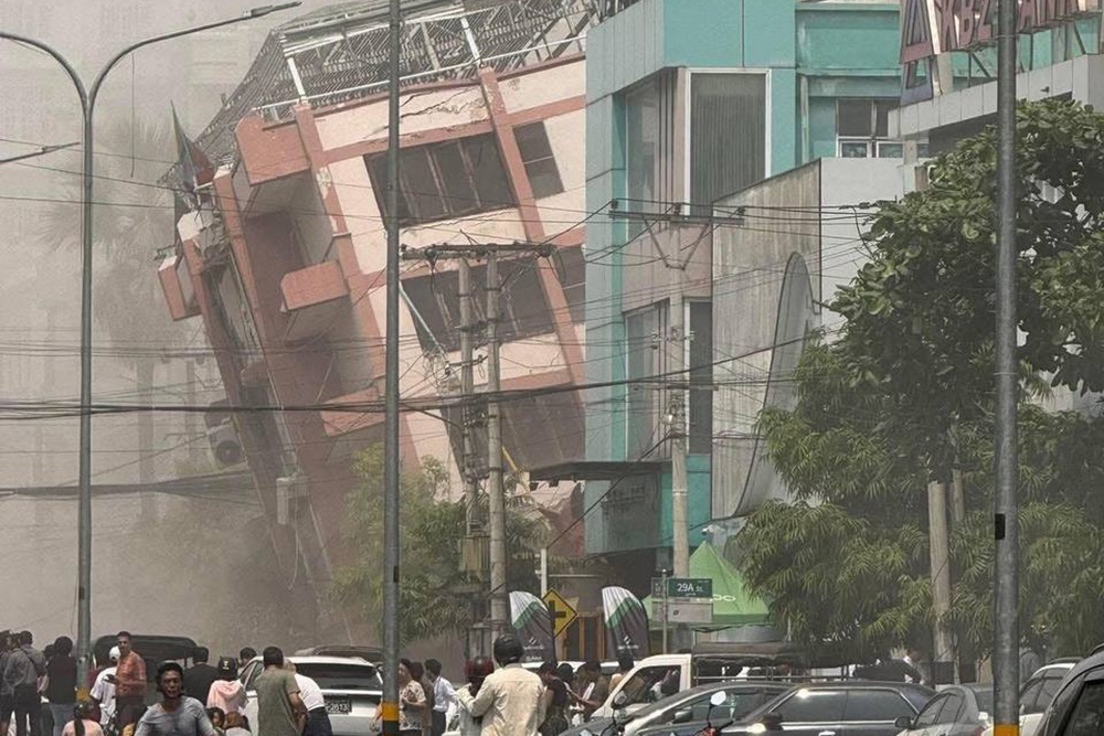    Последствия землетрясения в Мьянме. / соцсети