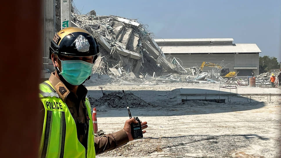 Место обрушения строившегося небоскреба в Бангкоке .📷Фото: Ann Wang / Reuters