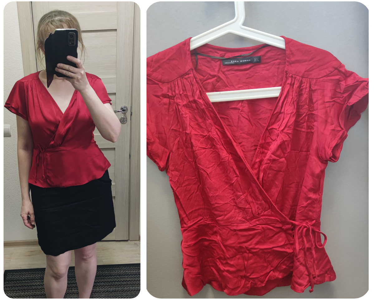 Я очень спокойно отношусь к Zara, но не смогла пройти мимо этой алой красоты из вискозы. 