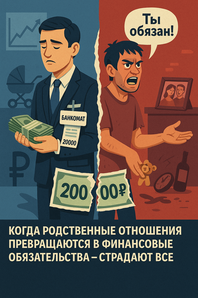 Когда родственные отношения превращаются в финансовые обязательства — страдают все