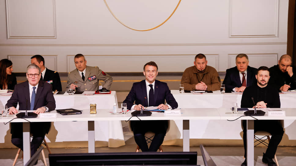 Слева направо: премьер-министр Британии Кир Стармер, президент Франции Эмманюэль Макрон и президент Украины Владимир Зеленский.📷Фото: Ludovic Marin / Pool / Reuters