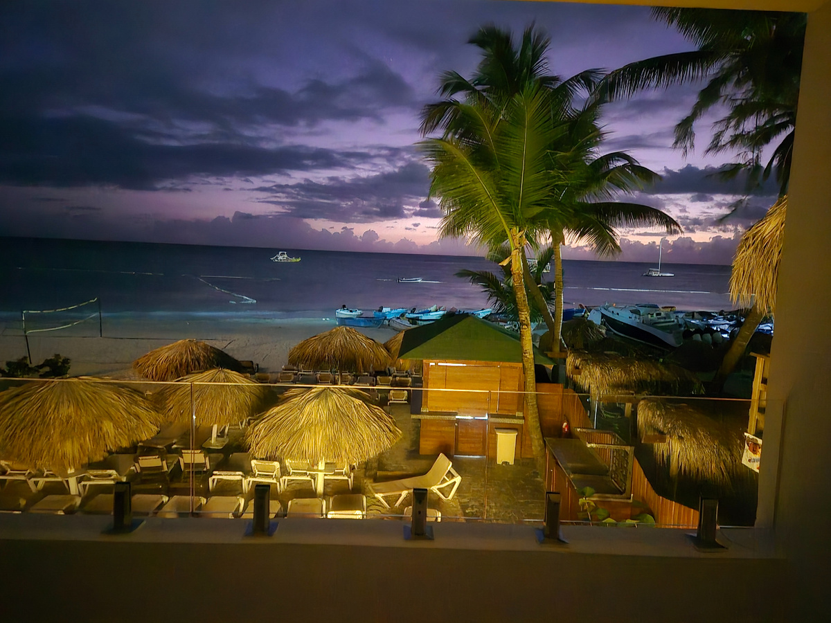 Вид из номера, раннее утро, "Hm Bavaro Beach Hotel", Пунта Кана, Доминикана