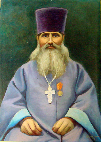 Дед Василий Михайлович Любомудров, священник села Поветкино
Картина поступила в музей в 2007 г. от Т.Г. Чуликова
Н.А. Лунев, холост, масло, 1978