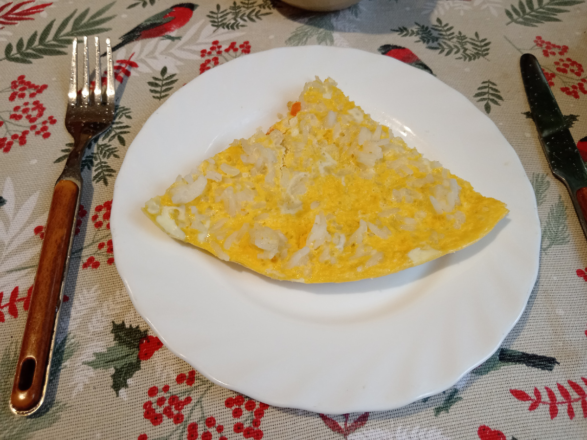 Рисовая запеканка.