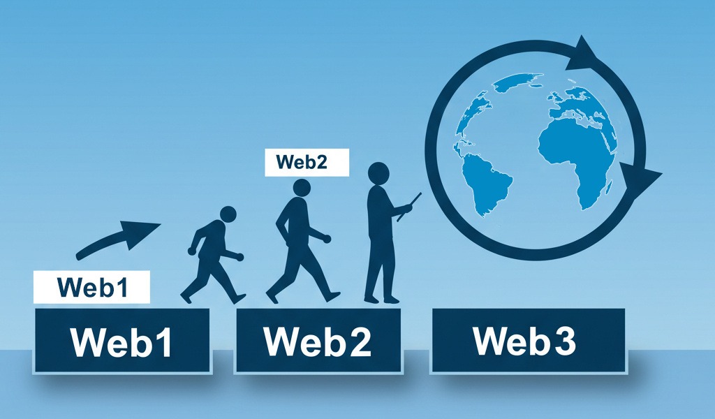 Эволюция интернета: Web1 → Web2 → Web3