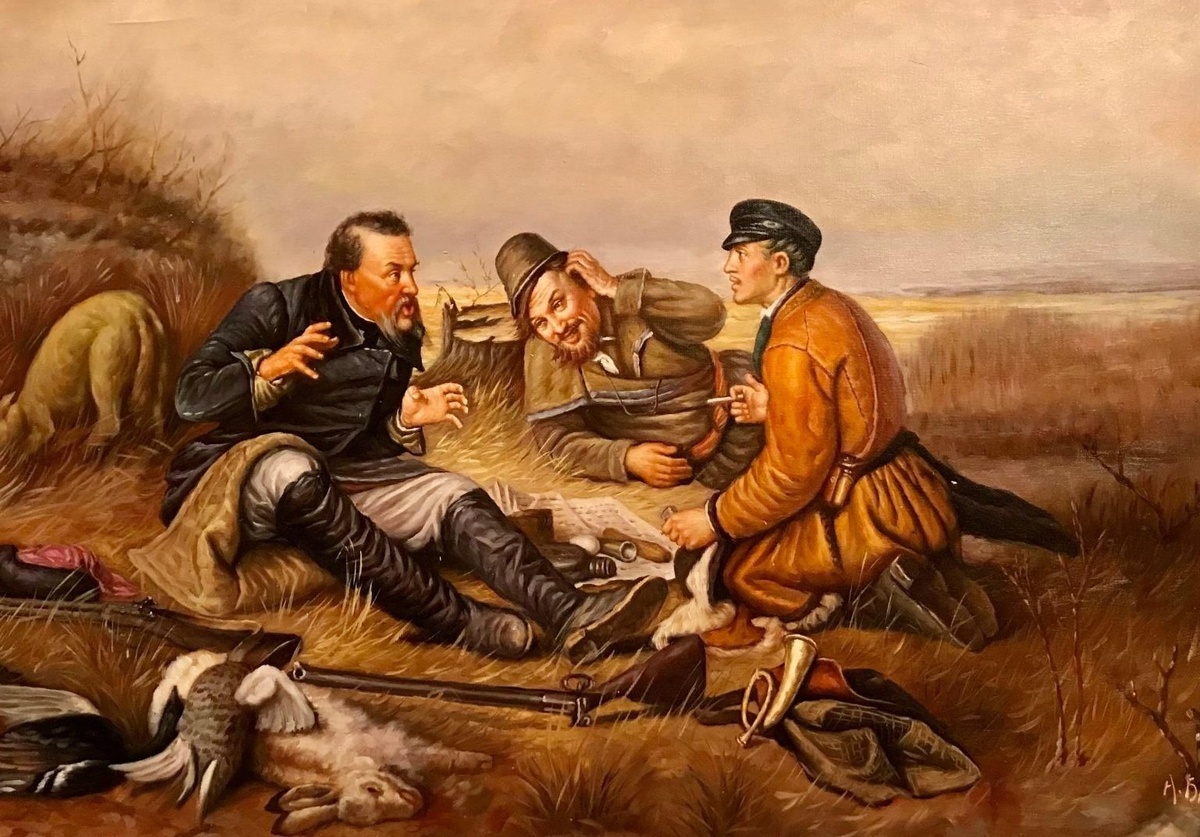 #painting #живопись #Perov_Hunters_in_the_Campsite #Перов_Охотники_на_привале