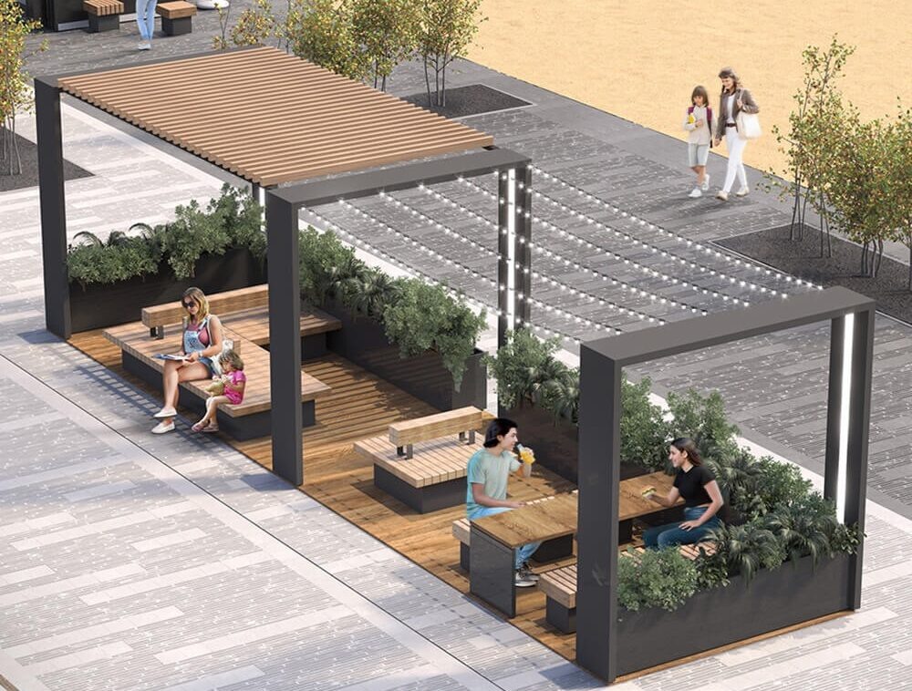    Фото: дизайн-проект парклета на эспланаде, предоставленный в конкурсной документации Алена Калашникова