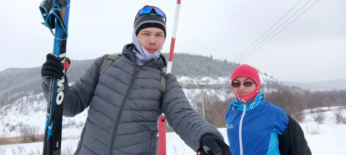 Мы с Кириллом перед стартом 