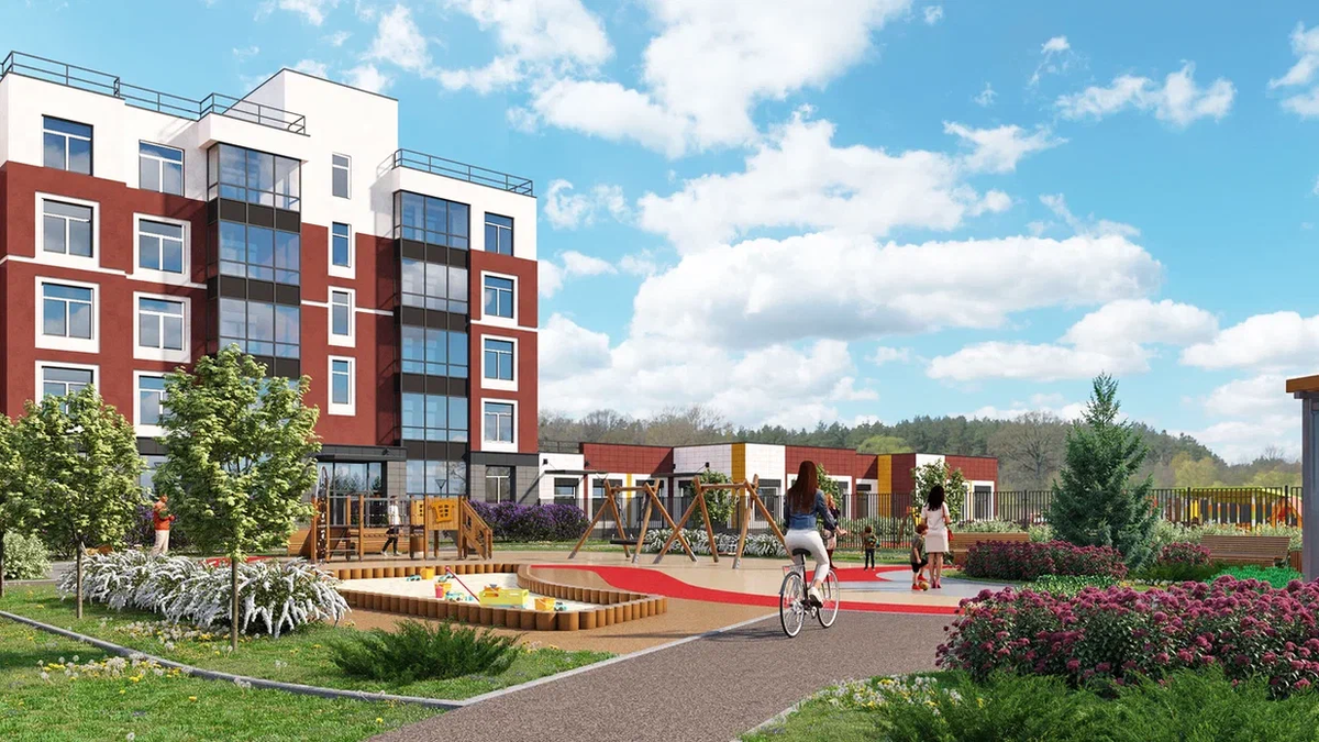 Из квартир на последних этажах «ПАТИО. Уютный квартал» открывается вид на лес и панораму района