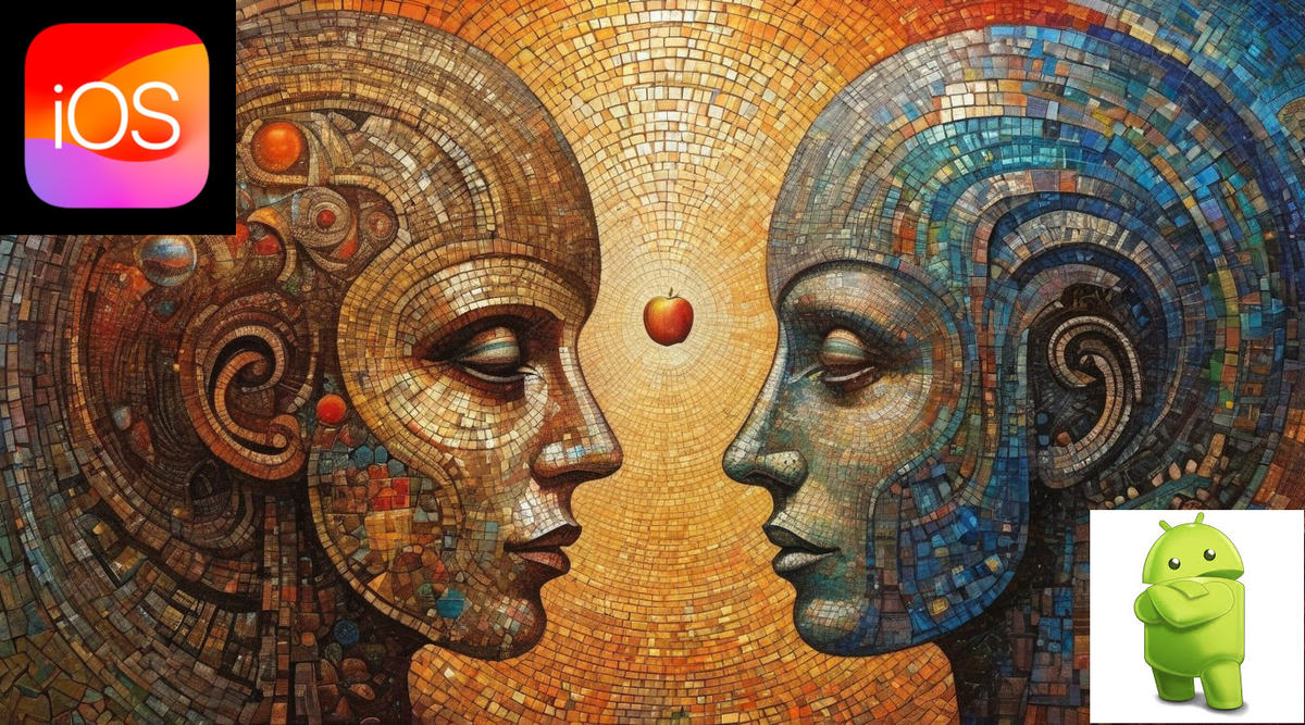 Противостояние Google и Apple в представлении нейросети :)