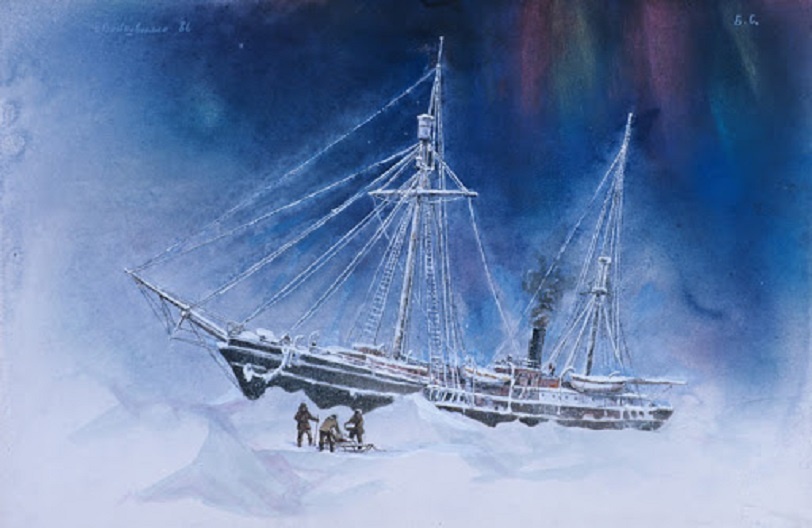 Долго собирал материал, в основном письма и обяснения выживших членов экспедиции.