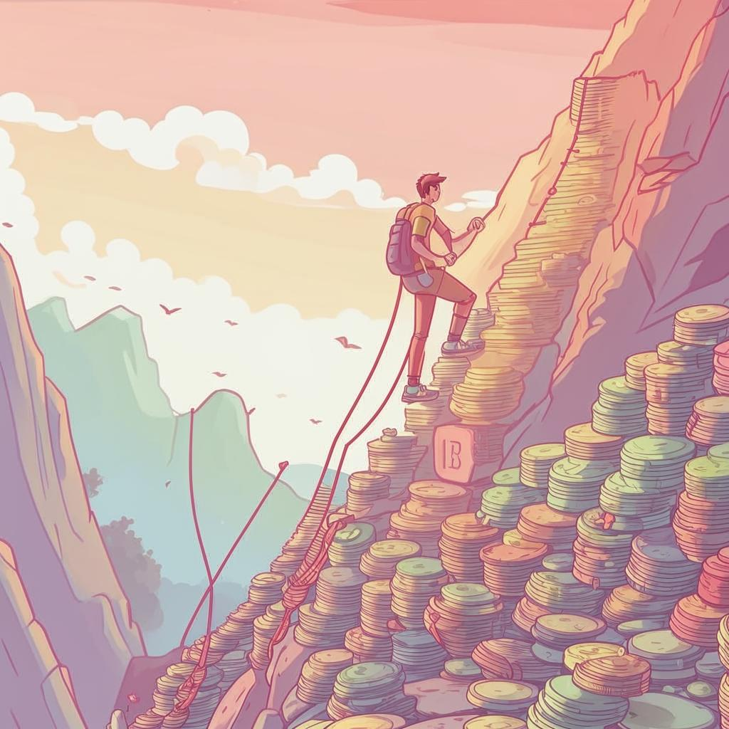 "Страх - та самая верёвка, что не даёт вам забраться на финансовую вершину. Время перерезать её ✂️"