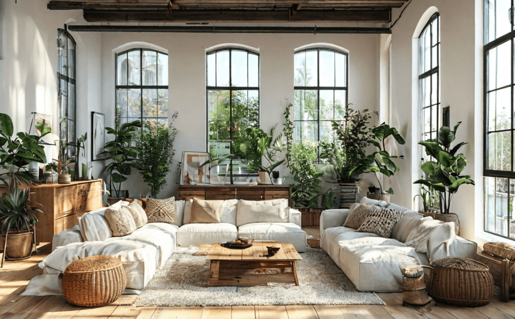    Планировка белых стен в дизайне интерьера Keri