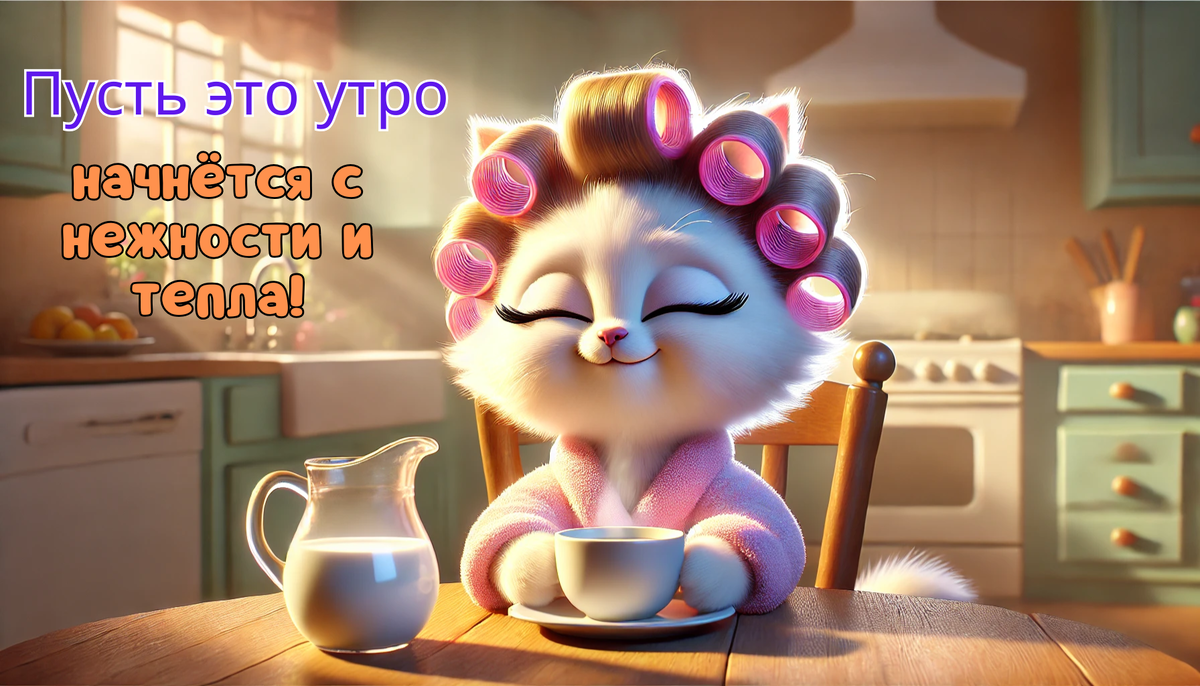 Пусть это утро начнётся с нежности и тепла!