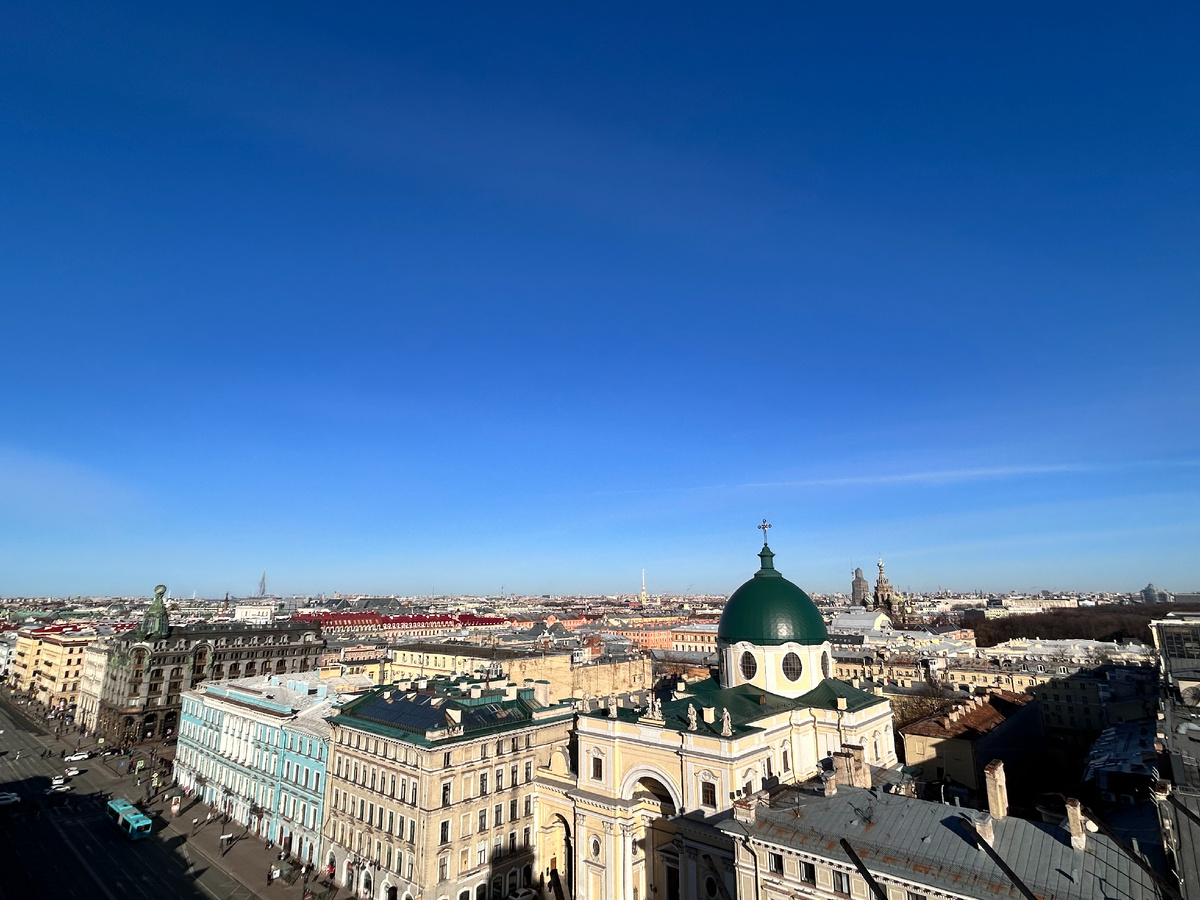 Вид на Питер со смотрвой думской башни (личное фото)