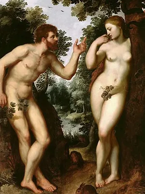 «Адам и Ева» Питера Пауля Рубенса, около 1960 года