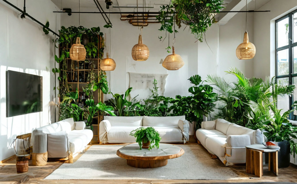    Современный дизайн белых стен с освещением Keri