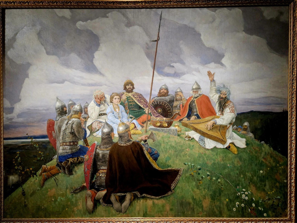 Баян. 1910 г. Холст, масло. Государственный Русский музей.