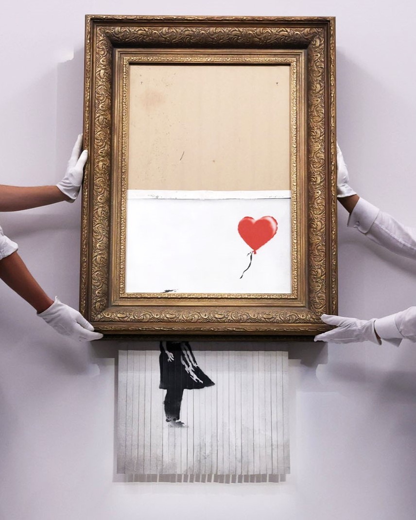 Девочка с воздушным шаром, Бэнкси