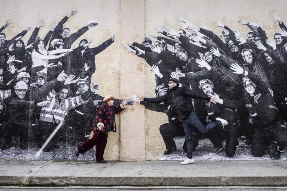 Агнес Варда и JR, проект Лица, 2017, с официального сайта Художника JR-ART.NET