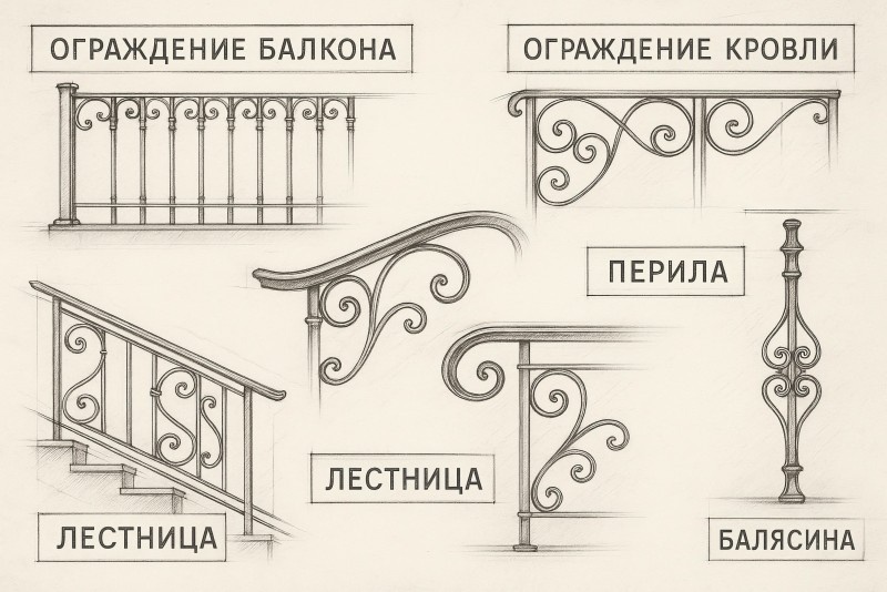 Словарь по перилам: как не запутаться в названиях
