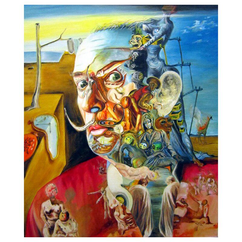 Сюрреализм Сальвадора Дали... В этой живописи мы часто видим фрагментацию, когда тело не едино, а поделено на куски- все это образы нездоровья