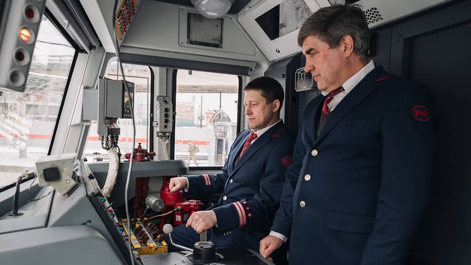 В Казани представили обновленный локомотив ВЛ80С.📷Фото: Пресс-служба компании «ЛокоТех»