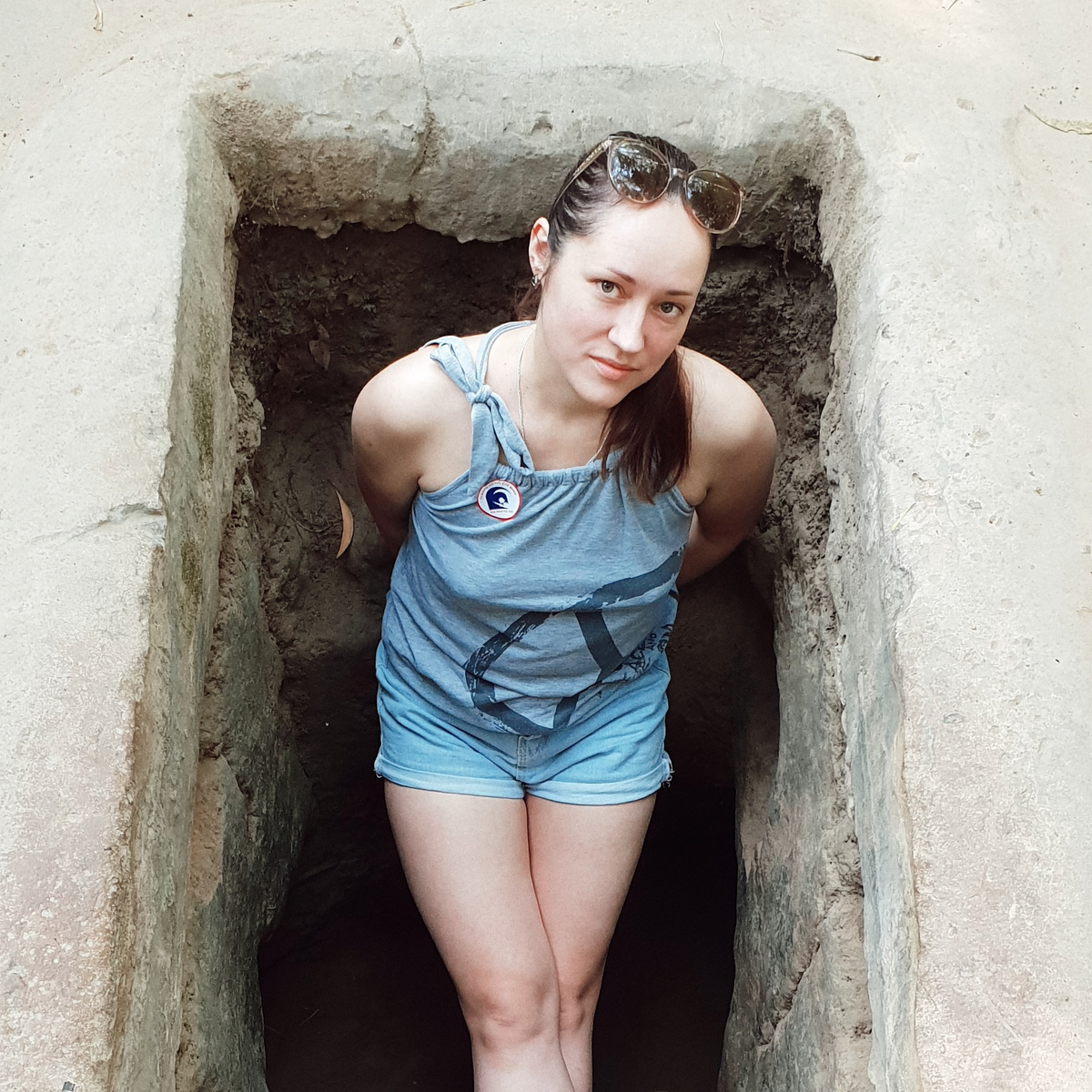 Один из входов в туннели 