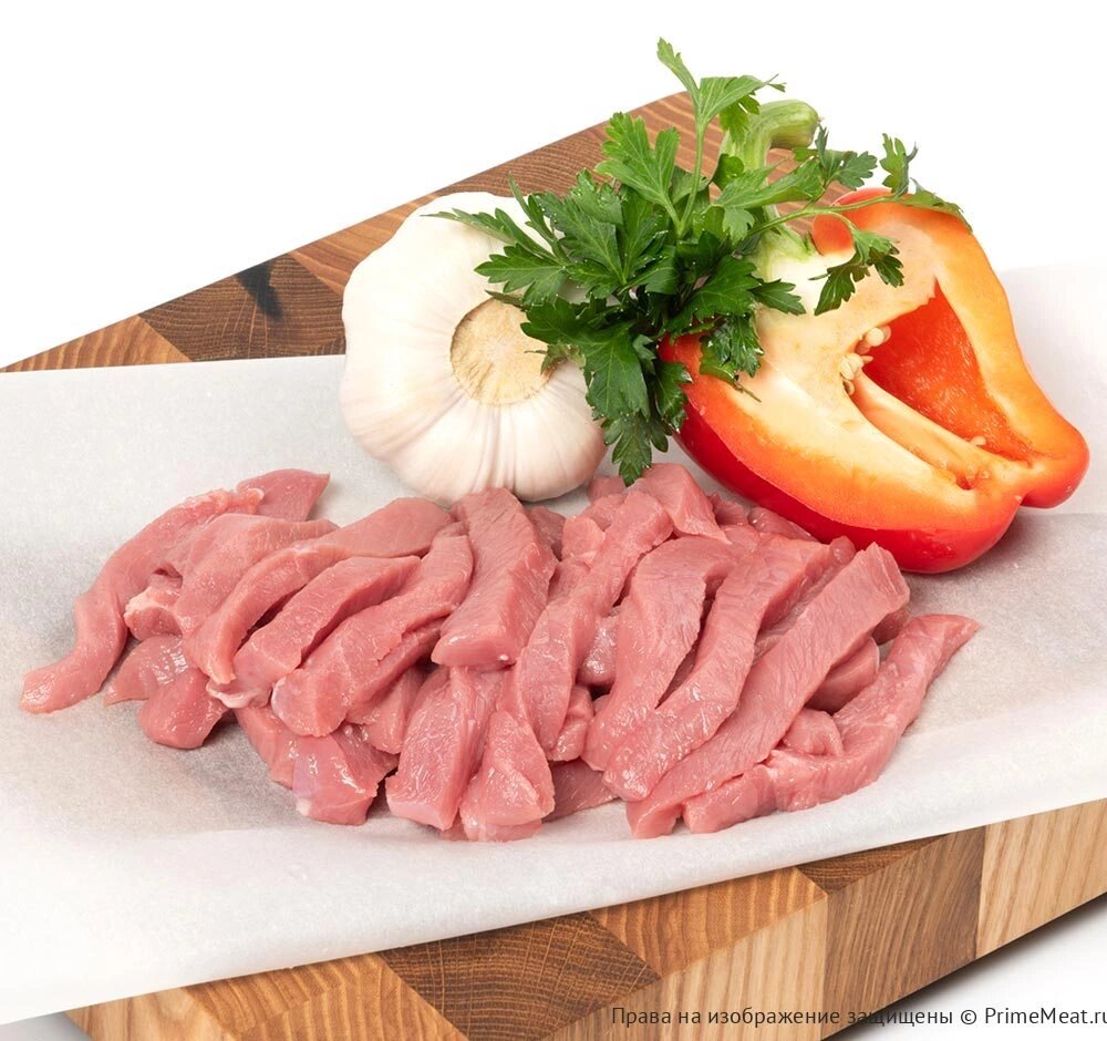 Бефстроганов из телячьего филе - 1885 руб за 0.6 кг