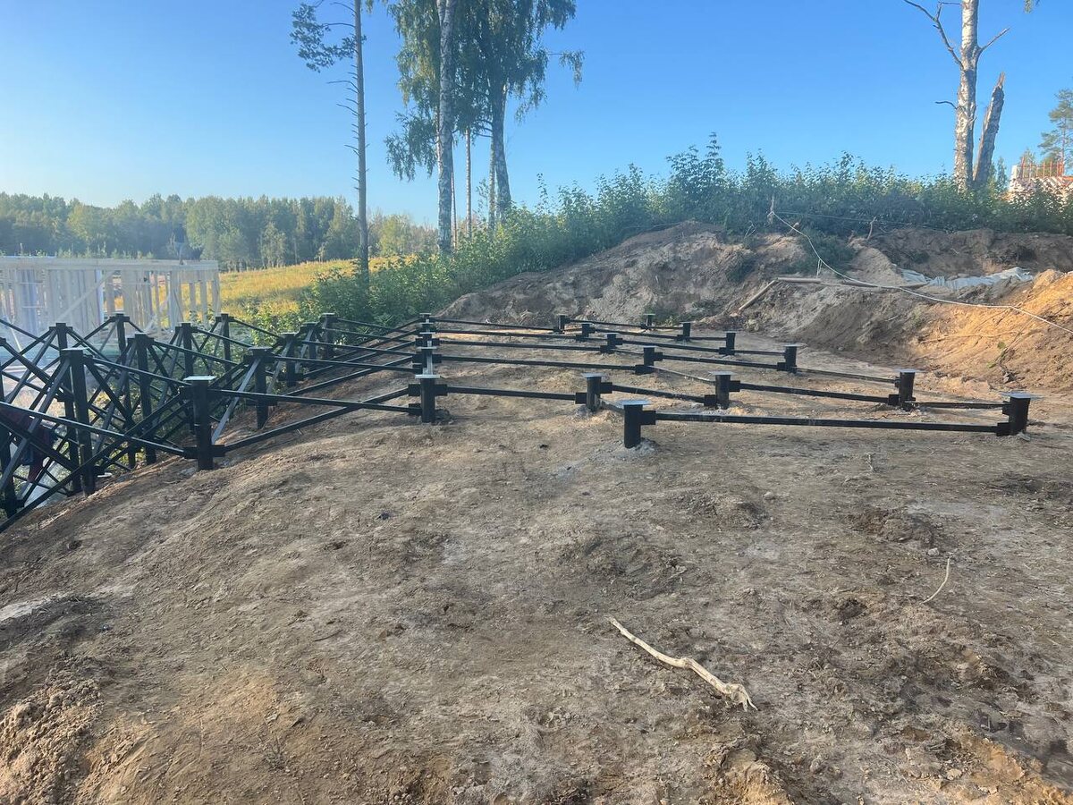 Готовый фундамент