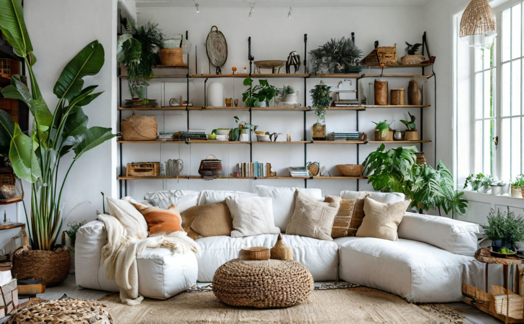    Дизайн современных белых стен для экономии пространства Keri