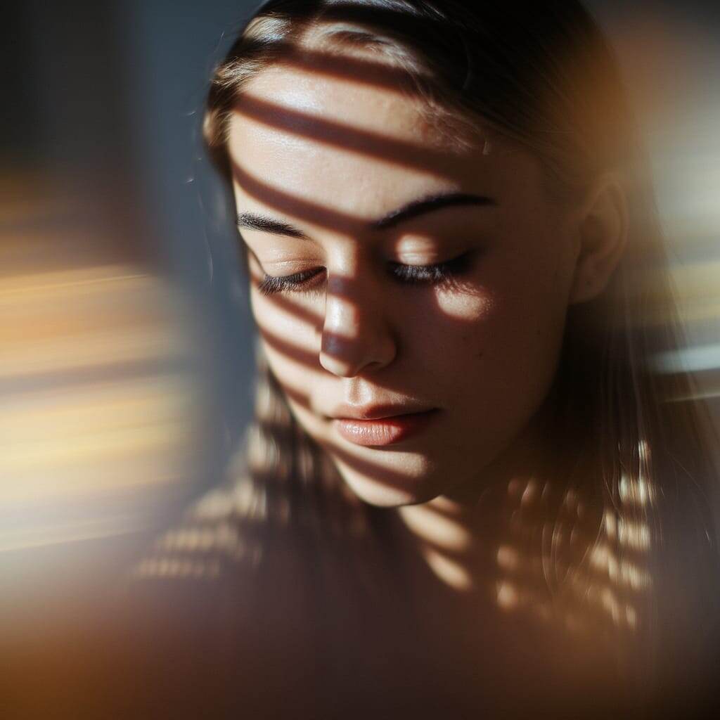 Женский портрет. Иллюстрация сгенерирована нейросетью