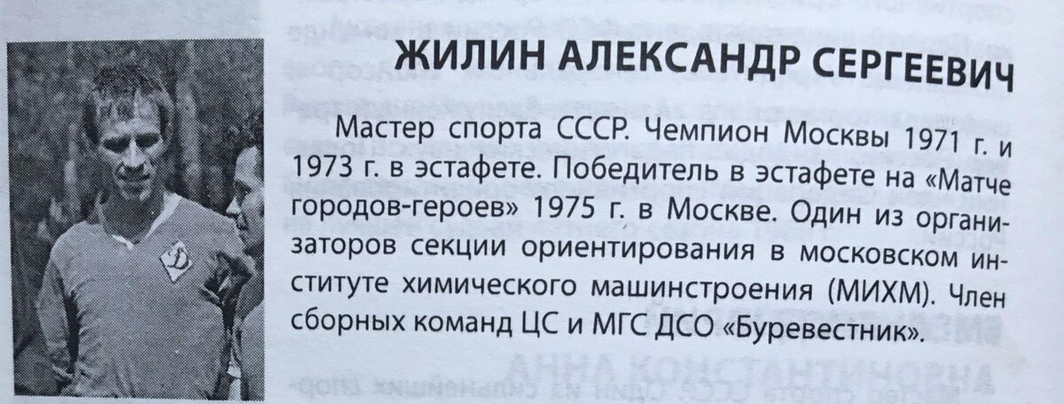 Из брошюры "Московское ориентирование. Имена"