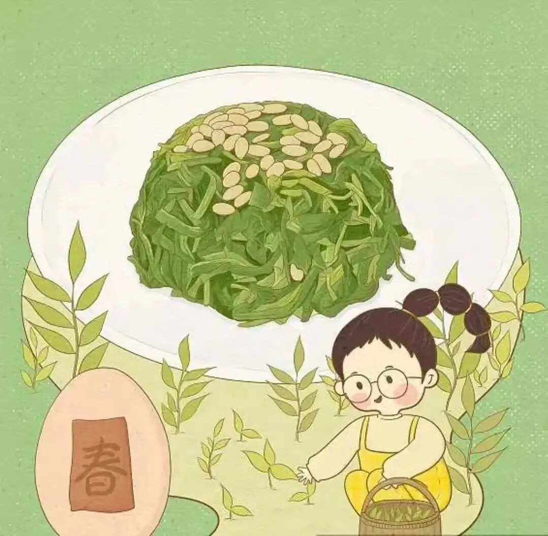 В Китае существует народный «есть весенние овощи в день весеннего равноденствия», ведь они позволяют восполнить запасы витаминов и минералов, потраченные зимой. Источник изображения: baidu.com.