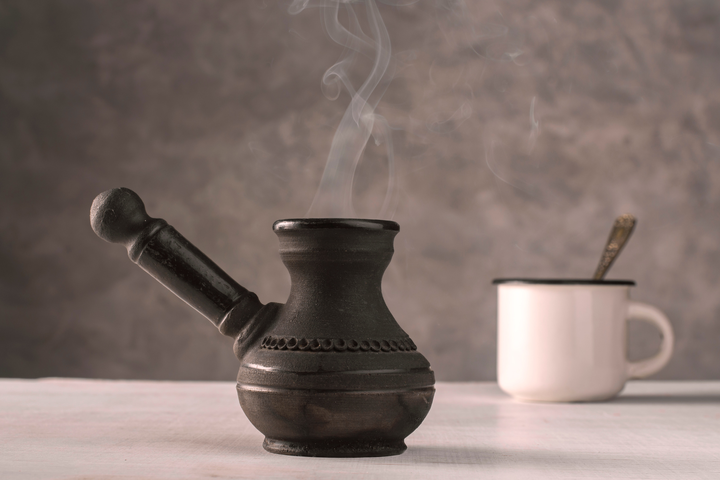 Приготовление кофе в турке 