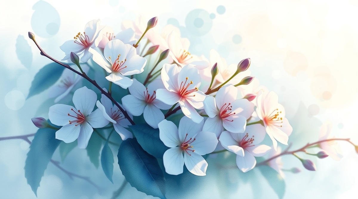 Цветы и нежность весны. Акварель! Источник: aifoto.ru