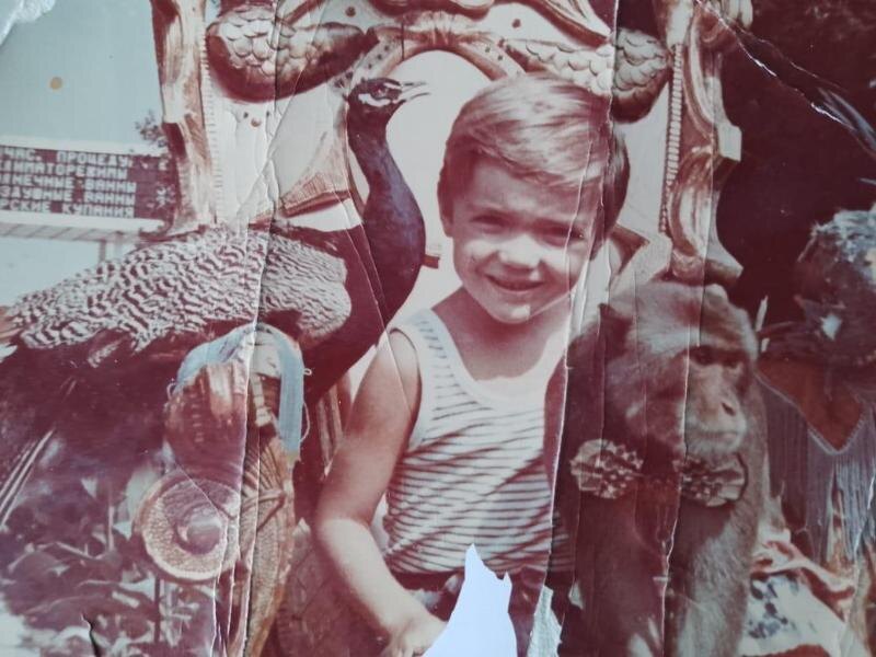 Евгений Кузин в детстве