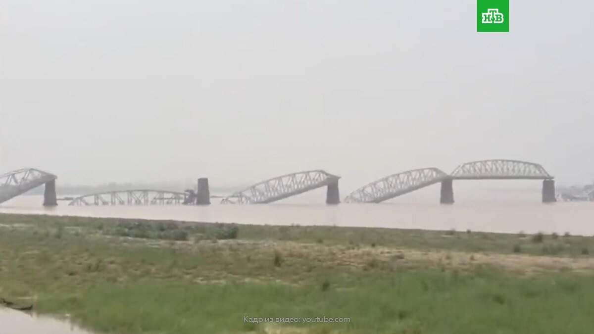    В Мьянме землетрясение разрушило километровый мост