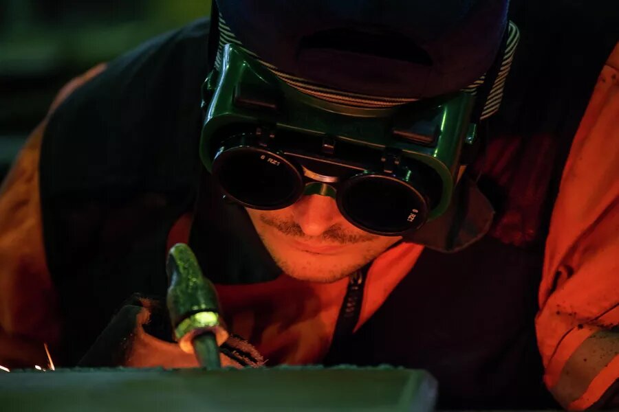 Рабочий судоремонтного завода
© РИА Новости / Евгений Биятов