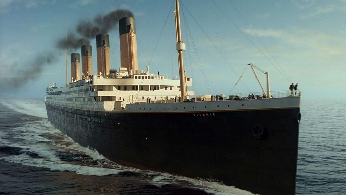 Пароход "Титаник". Кадр из фильма