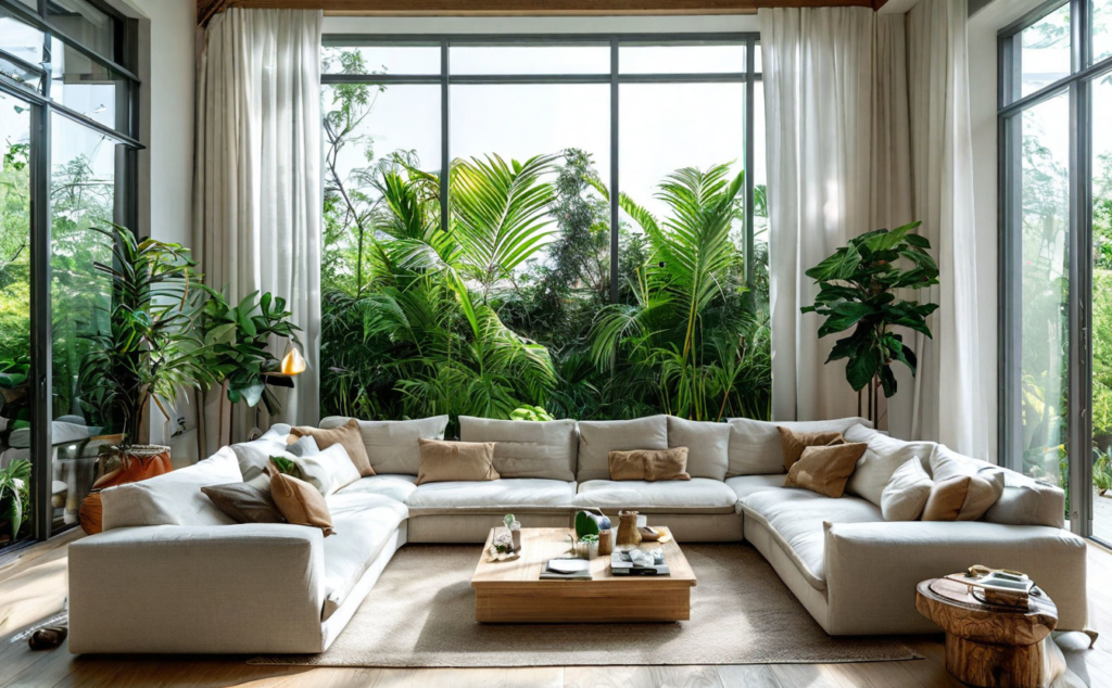    Современный минимализм в интерьере гостиной Keri