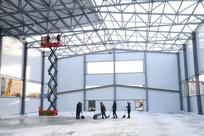    Строительство спортивного комплекса в Курске на Мыльникова